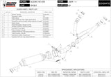 Non-Catalytic Exhaust Tip With Sound Certification Gp Steel Black - Mivv Compatible With Suzuki Sv 650 (2004-2015)