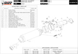 Exhaust Tip With Noise Certification Gp Carbon - Mivv Compatible With Suzuki Gsf 1250 Bandit (2007-2016)