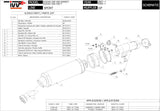 Exhaust Tip With Noise Certification Gp Carbon - Mivv Compatible With Suzuki Gsf 650 Bandit (2007-2015)