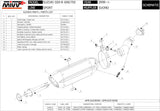 Exhaust Tip With Noise Certification Suono Steel Black Carbon - Mivv Compatible With Suzuki Gsx-R 750 (2008-2010)