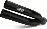 Exhaust Tip With Noise Certification Double Gun Steel Black - Mivv Compatible With Suzuki Gladius (2009-2015)