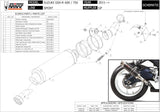 Exhaust Tip With Noise Certification Gp Carbon - Mivv Compatible With Suzuki Gsx-R 750 (2011-2017)