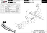 Uncatalysed Exhaust System Without Sound Certification Double Gun Steel Black - Mivv Compatible With Suzuki Gsr 750 (2011-2016)