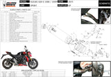 Exhaust Tip With Noise Certification Gp Carbon - Mivv Compatible With Suzuki Gsx-S 1000 (2015-2020)