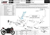 Complete Catalytic Exhaust System With Sound Certification Gppro Steel Black - Mivv Compatible With Suzuki Gsx-R 125 (2017-2020)