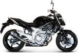 Exhaust Tip With Noise Certification Oval Carbon - Termignoni Compatible With Suzuki Gladius (2009-2019)