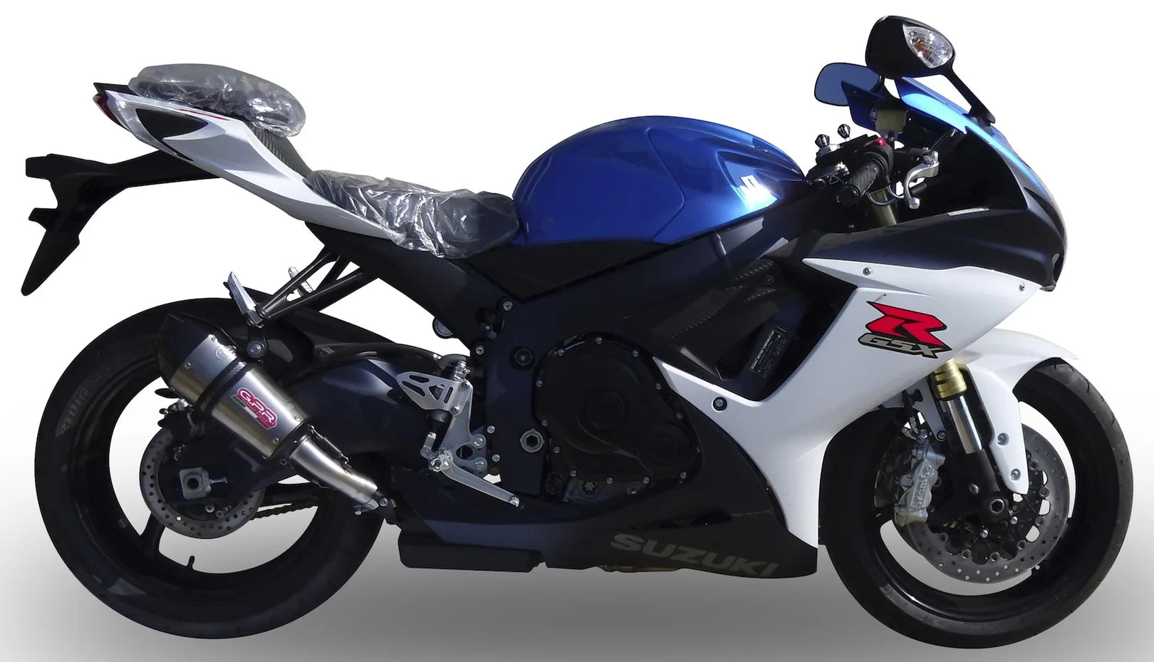 Exhaust Tip With Noise Certification Gpe Anniversary Titanium - Gpr Compatible With Suzuki Gsx-R 750 L1 L7 (2011-2017)
