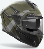 Full-Face Motorcycle Helmet Airoh Spark 2 - Sp2D70 Thermoplastic Hrt Matte Military Green Dart Size L