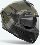 Full-Face Motorcycle Helmet Airoh Spark 2 - Sp2D70 Thermoplastic Hrt Matte Military Green Dart Size S