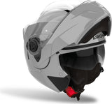 Flip-Up Motorcycle Helmet Airoh Specktre - Spec98 Thermoplastic Hrt Concrete Grey Gloss Color Size S