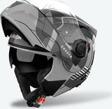 Flip-Up Motorcycle Helmet Airoh Specktre - Specg16 Thermoplastic Hrt Gloss Grey Groove Size M