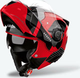 Flip-Up Motorcycle Helmet Airoh Specktre - Specg55 Thermoplastic Hrt Gloss Red Groove Size Xs