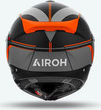 Flip-Up Motorcycle Helmet Airoh Specktre - Specl32 Thermoplastic Hrt Matte Orange Leaf Size Xl