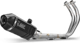 Complete Non-Catalytic Exhaust System With Sound Certification Speed Edge Steel Black Carbon - Mivv Compatible With Yamaha Tracer 700 (2016-2024)