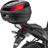 Monolock Black Tech Top Case - 30 Lt Technopolymer - Givi Compatible With Honda Cbr 125 R (2011-2017)