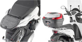 Monolock Alpina Aluminium Top Case - 44 Lt Alpina Aluminium - Givi Compatible With Honda Sh 125 Mode (2013-2020)