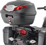 Monolock Riviera Black Top Case - 46 Lt Riviera Technopolymer - Givi Compatible With Honda Cb 125 F (2015-2020)