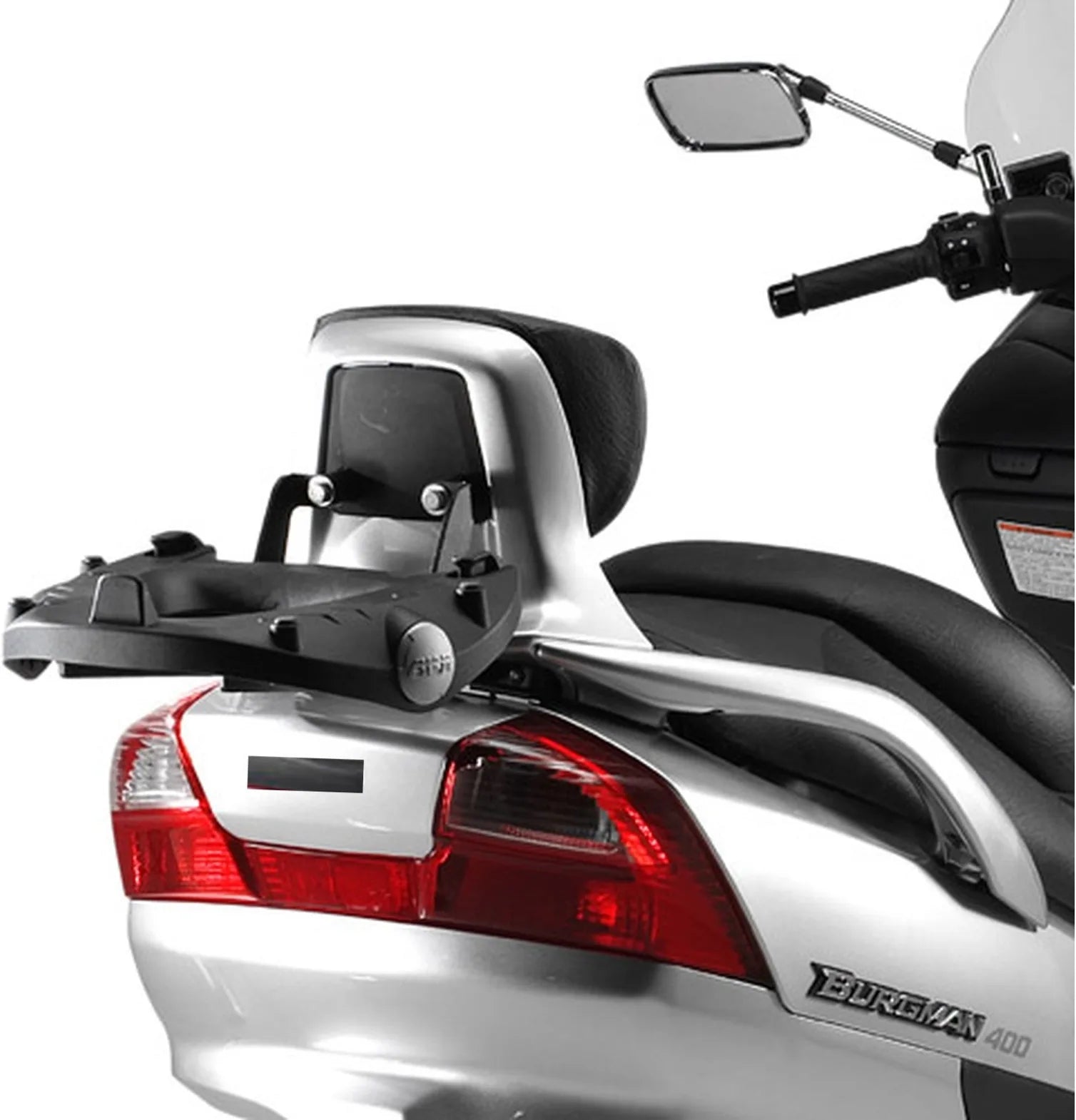 Monokey Black Top Case - 33 Lt Nylon - Givi Compatible With Suzuki An 250 - 400 Burgman (2003-2006)