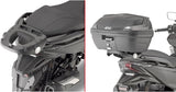 Monolock Black Tech Top Case - 30 Lt C30Nt Technopolymer - Givi Compatible With Honda Forza 125 Abs (2015-2018)