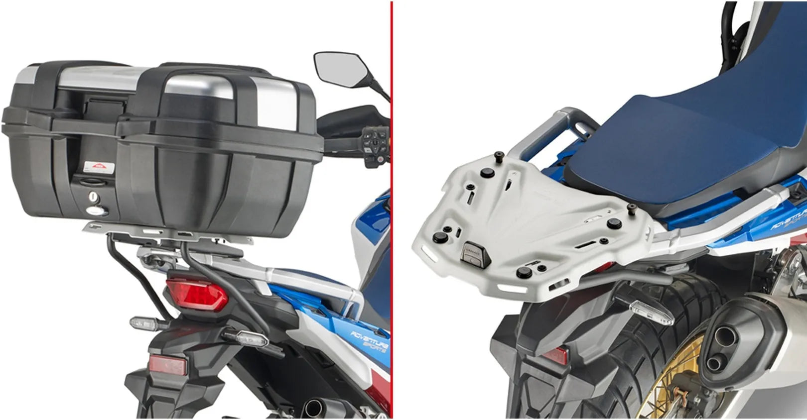 Monolock Alpina Aluminium Top Case - 44 Lt Alpina Aluminium - Givi Compatible With Honda Crf 1100 L Africa Twin (2024)