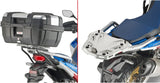 Monokey Trekker Black Aluminium Top Case - 46 Lt Top-Case For Original Rack Trekker Aluminium - Givi Compatible With Honda Crf 1100 L Africa Twin (2020-2023)
