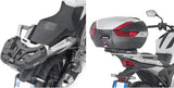 Monolock Black Tech Top Case - 29 Lt For Original Rack Technopolymer - Givi Compatible With Honda Nc 750 X (2025)
