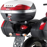 Monokey Carbon Look Tech Top Case - 47 Lt Technopolymer - Givi Compatible With Suzuki Gladius 650 (2009-2016)