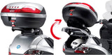 Monokey Carbon Look Top Case - 47 Lt Technopolymer - Givi Compatible With Piaggio Mp3 300 Business (2012-2014)