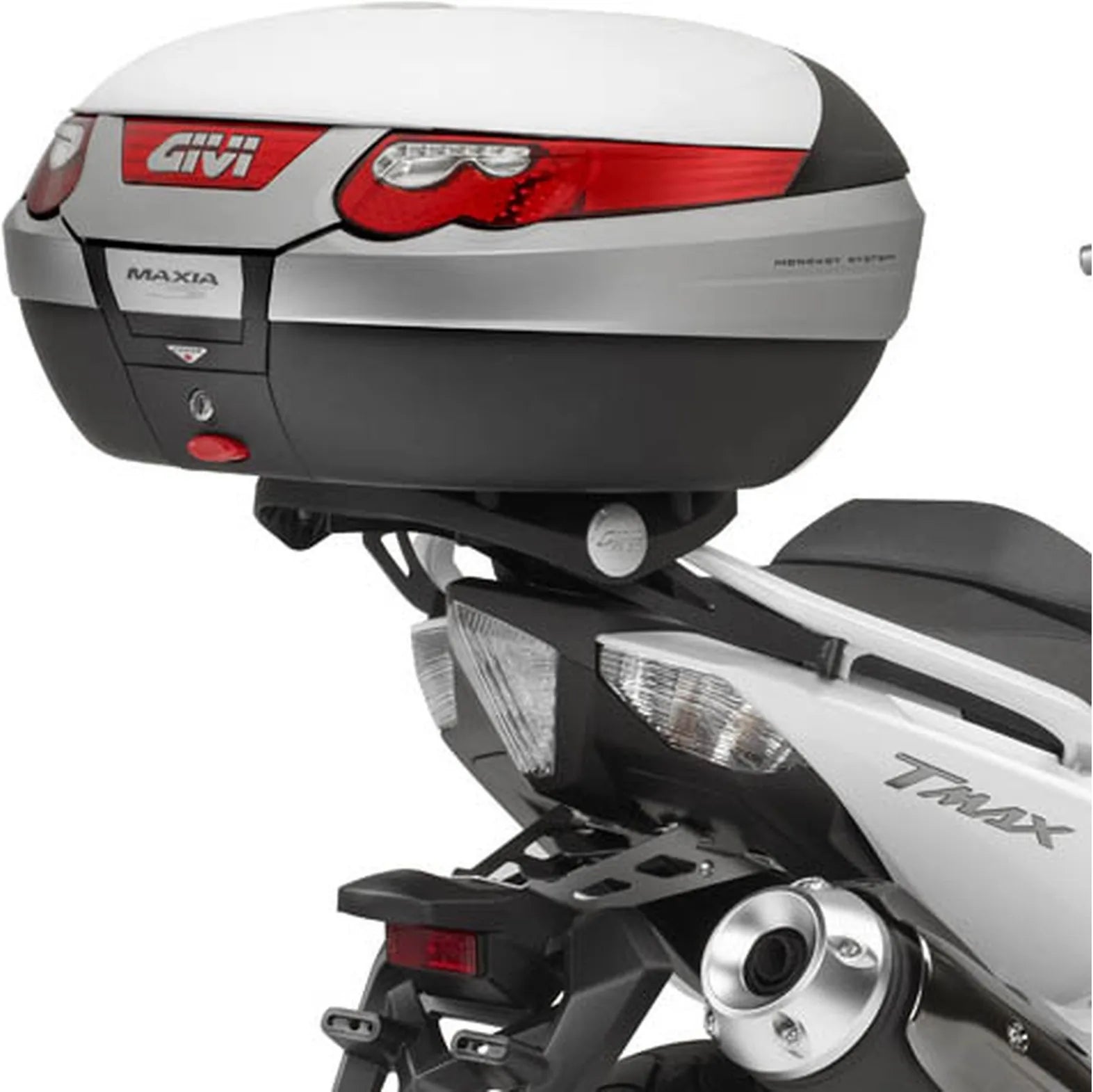 Monokey Aluminium Top Case - 47 Lt Technopolymer - Givi Compatible With Yamaha T-Max 530 (2012-2016)