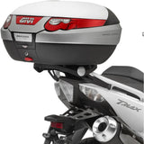 Monokey Silver Tech Top Case - 47 Lt Technopolymer - Givi Compatible With Yamaha T-Max 500 (2008-2011)