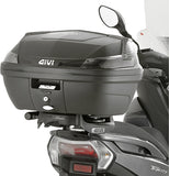Monolock Simply Iv Black Tech Top Case - 45 Lt Simply Iv Technopolymer - Givi Compatible With Mbk Tryptik 125 (2014-2017)
