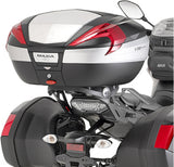 Monolock Riviera Black Tech Top Case - 46 Lt Riviera Technopolymer - Givi Compatible With Yamaha Mt-09 Tracer (2015-2017)