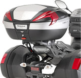 Monokey Trekker Lite Black Top Case - 52 Lt Trekker Lite Technopolymer - Givi Compatible With Yamaha Mt-09 Tracer (2015-2017)