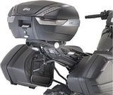 Monolock Vision Black Tech Top Case - 34 Lt Vision Technopolymer - Givi Compatible With Yamaha Niken 900 (2019-2024)