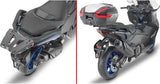 Monokey Trekker Lite Gray Top Case - 35 Lt Trekker Lite Technopolymer - Givi Compatible With Yamaha T-Max 560 (2022-2024)