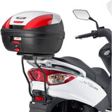 Monolock Blade Black Top Case - 37 Lt Blade Technopolymer - Givi Compatible With Sym Joyride 125 - 200 Evo (2009-2022)