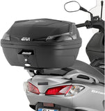 Monolock Alpina Aluminium Top Case - 44 Lt Alpina Aluminium - Givi Compatible With Suzuki Uh 125 - 200 Burgman K7 K8 K9 (2006-2013)