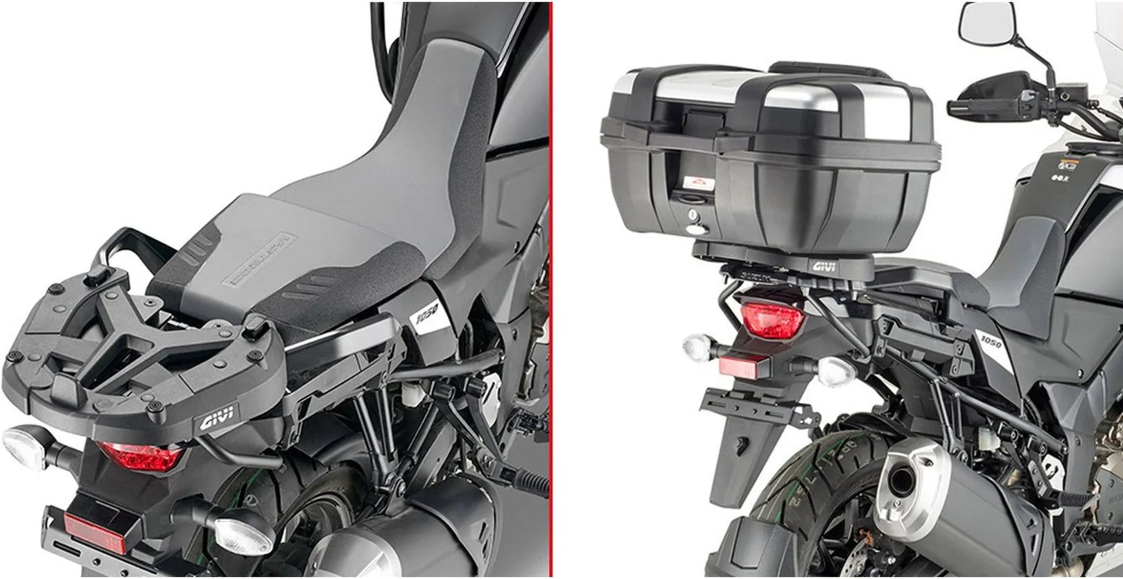 Monokey Black Top Bag - 40 Lt Nylon - Givi Compatible With Suzuki V-Strom 1050 De (2023)