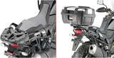 Monolock Riviera Black Tech Top Case - 46 Lt Riviera Technopolymer - Givi Compatible With Suzuki V-Strom 1050 - Xt - Se (2020-2024)