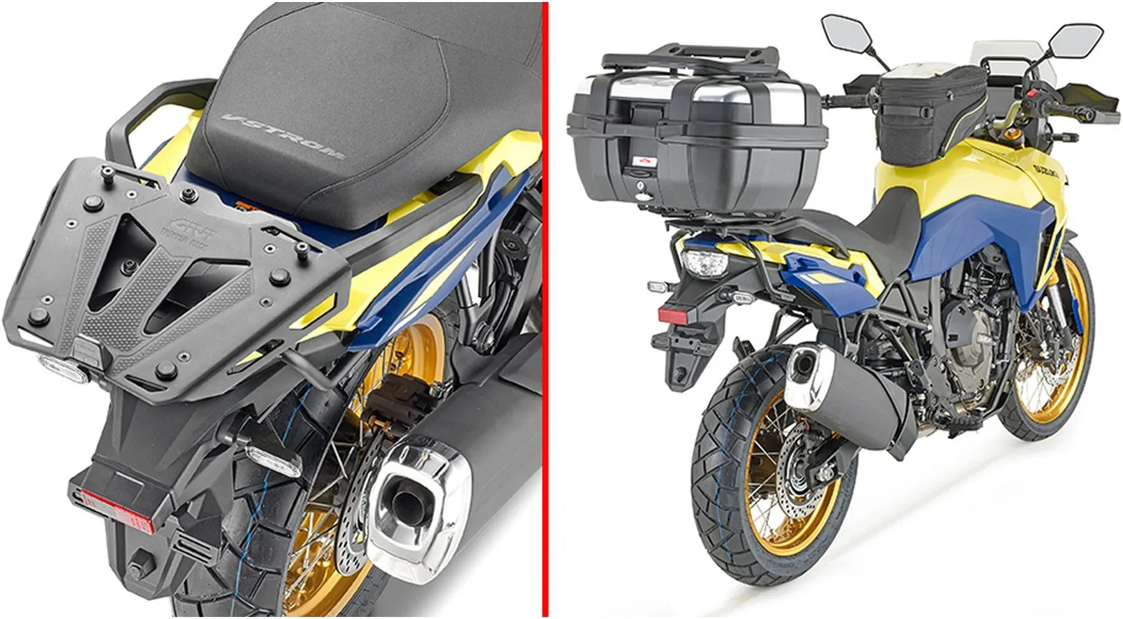 Monokey Aluminium Top Case - 47 Lt Technopolymer - Givi Compatible With Suzuki V-Strom 800 Se (2023-2024)