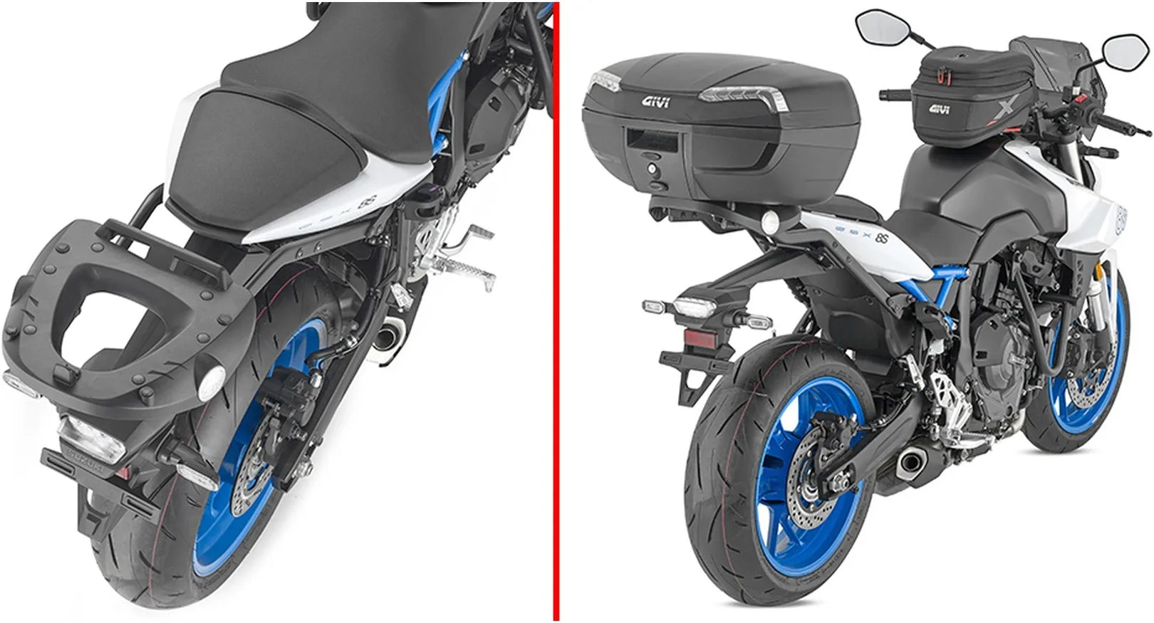 Monolock Alpina Aluminium Top Case - 44 Lt Alpina Aluminium - Givi Compatible With Suzuki Gsx 8S (2023-2024)