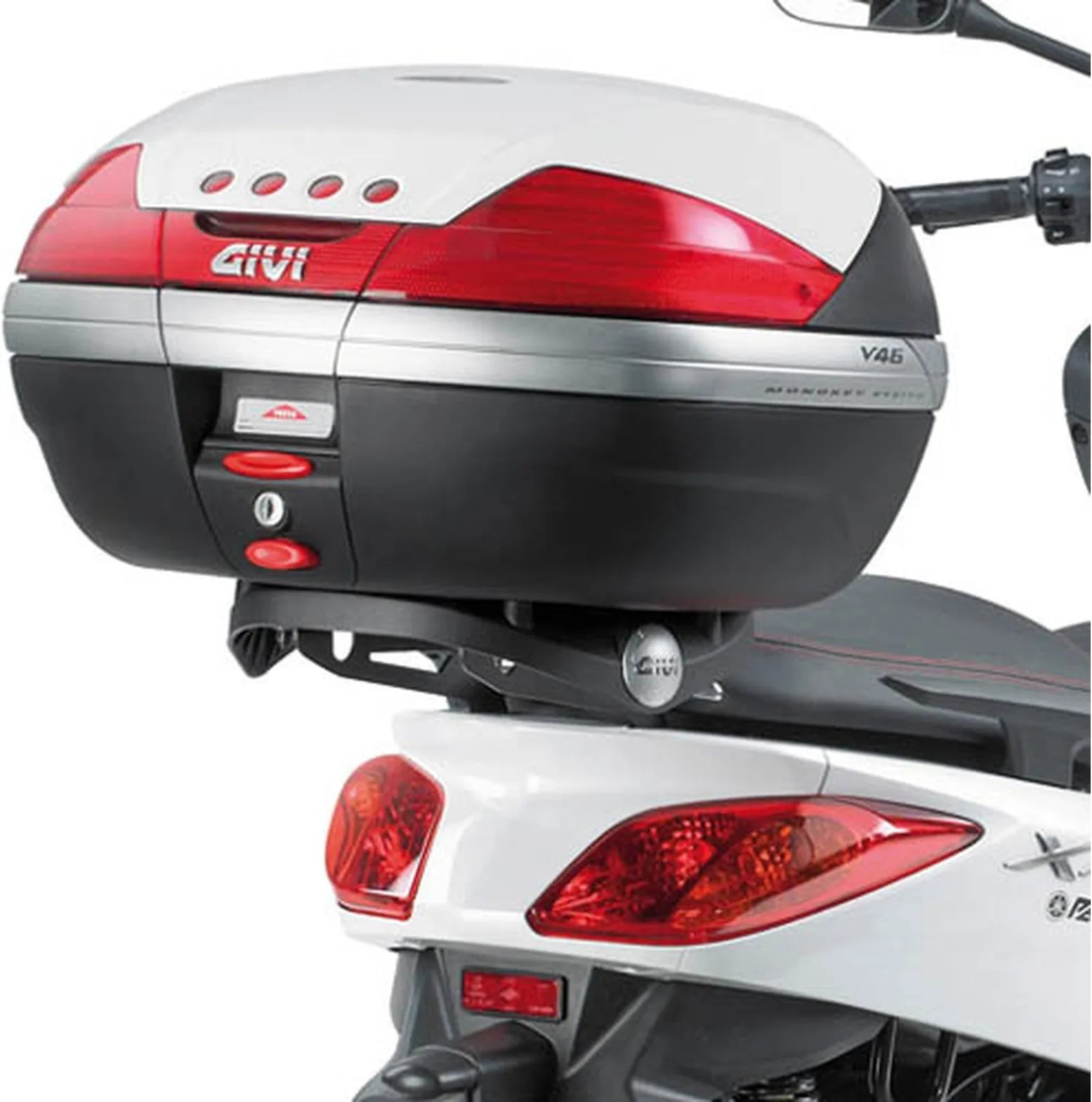 Monokey Black Top Bag - 40 Lt Nylon - Givi Compatible With Yamaha X-Max 125 - 250 (2010-2013)