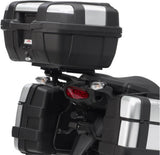 Monokey Trekker Dolomiti Black Aluminium Top Case - 46 Lt Trekker Dolomiti Aluminium - Givi Compatible With Kawasaki Versys 1000 (2015-2016)