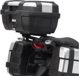 Monokey Trekker Alaska Black Aluminium Top Case - 44 Lt Trekker Alaska Aluminium - Givi Compatible With Kawasaki Versys 1000 (2015-2016)