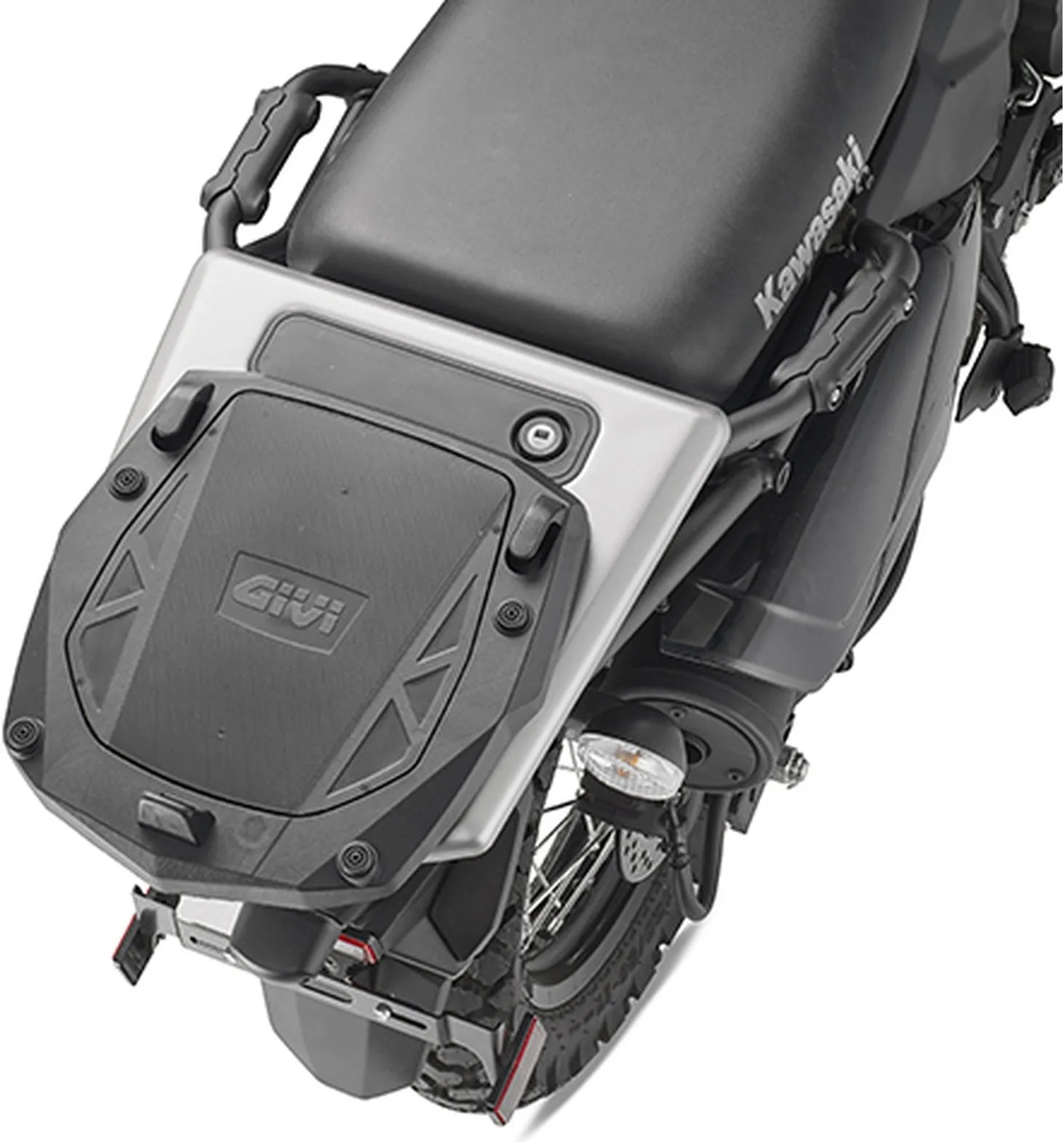 Monokey Trekker Alaska Aluminium Top Case - 56 Lt Trekker Alaska Aluminium - Givi Compatible With Kawasaki Klr 650 - S (2023-2024)