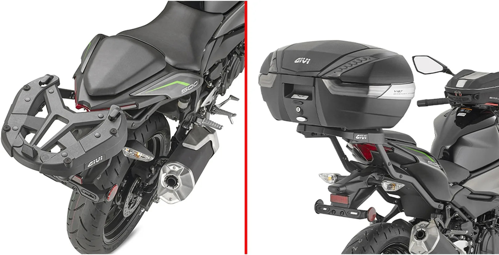 Monokey Trekker Dolomiti Black Aluminium Top Case - 30 Lt Trekker Dolomiti Aluminium - Givi Compatible With Kawasaki Z 500 (2024)