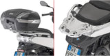 Monokey Trekker Dolomiti Black Aluminium Top Case - 46 Lt For Original Rack Trekker Dolomiti Aluminium - Givi Compatible With Bmw C 400 Gt (2019-2024)