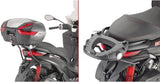 Monokey Black Top Bag - 40 Lt Nylon - Givi Compatible With Piaggio Mp3 125 - 300 Yourban (2011-2018)