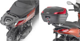 Monolock Simply Iv Black Top Case - 45 Lt Simply Iv Technopolymer - Givi Compatible With Piaggio Beverly 300 - 400 Hpe (2021-2024)