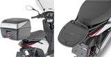 Monolock Black Top Case - 29 Lt Technopolymer - Givi Compatible With Piaggio 1 (2021-2024)